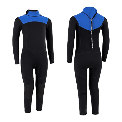 YDQUANI Kinder Neoprenanzug, 2 mm Neoprenanzug für Jungen und Mädchen, Thermischer Neoprenanzug zum Surfen, Freiwasserschwimmen, Schnorcheln, Bodyboarden von YDQUANI