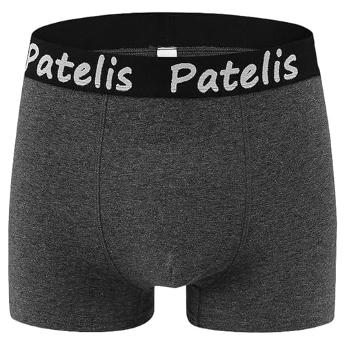 YDRABFLE Herren Unterwäsche In Großen Größen Große Größe Männer Unterwäsche Boxer Panty Große Größe Shorts Bequeme Volle Männer Briefs-3Ps-Grau-2Xl(130-155Kg) von YDRABFLE