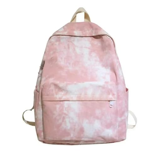 YDRABFLE Rucksack Nylon Vielseitiger Rucksack Große Kapazität wasserdichte Schule Student Rucksack Waschbar-Pink von YDRABFLE