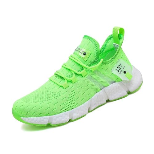 YDRABFLE Sportschuhe Herren -Sneaker Männer Leichtes Mesh Laufschuhe Für Männer Atmungsaktives Sport Lässig Schuh Unisex Tenis Walking-Grün-39 von YDRABFLE