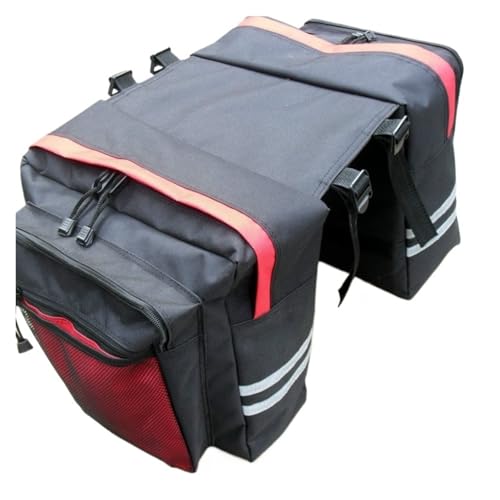 YDYAENIO Fahrradkorb Radfahren Doppelseitige Gepäckträger Fahrradtasche Mountain Road Fahrrad Hecksitz Pannier Pack Gepäckträger Fahrradtasche(Red Bike Bag) von YDYAENIO