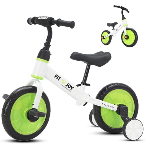 YEALEO 4-in-1 Kinderfahrrad für Jungen und Mädchen, Laufrad 12 Zoll Fahrrad für 2-4 Jährige, Laufrad mit 2 Abnehmbaren Trittbrettern und Höhenverstellbarer Sitz YEALEO 4-in-1 Kinderfahrrad für Jungen und Mädchen, Laufrad 12 Zoll Fahrrad für 2-4 Jährige, Laufrad mit 2 Abnehmbaren Trittbrettern und Höhenverstellbarer Sitz von YEALEO