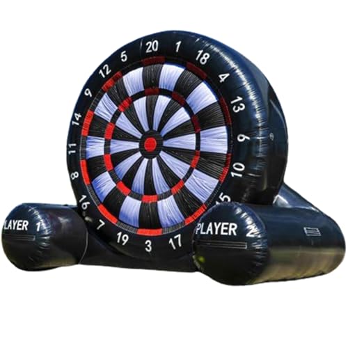 Riesiges Outdoor-Fußball-Dartspiel, Kick-Dartboard, Sportspiel, Aufblasbares Outdoor-Fußball-Dartboard, Kick-Dartboard Mit 3 Fußbällen Und 550-W-Gebläse,3M von YEHOZZ