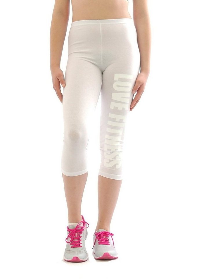 YESET 3/4-Leggings Leggins Hose Capri Aufdruck LOVE FITNESS Mit aufgedruckten Schrift YESET 3/4-Leggings Leggins Hose Capri Aufdruck LOVE FITNESS Mit aufgedruckten Schrift von YESET