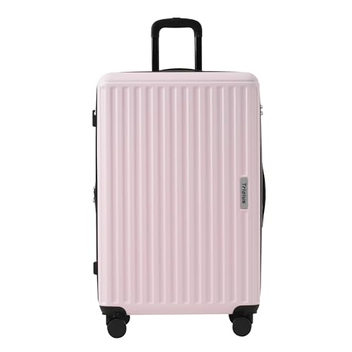 YESGIGA Hartschalen-Koffer, Rollkoffer, Reisekoffer, Handgepäck 4 Rollen, ABS-Material, TSA Zollschloss, Mit Expansionsschicht (Rosa, 28 Zoll) von YESGIGA