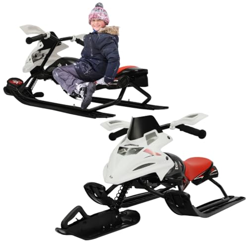 Schneeschlitten Klassischer Jugendschlitten Mit Bremsen Lenkschlitten Mit 2-Fuß-Bremsen Roter Automatischer Kordelzug Unabhängig Geeignet Für Skigebiete Aus Hochwertigen Eisen Und PE Materialien Schneeschlitten Klassischer Jugendschlitten Mit Bremsen Lenkschlitten Mit 2-Fuß-Bremsen Roter Automatischer Kordelzug Unabhängig Geeignet Für Skigebiete Aus Hochwertigen Eisen Und PE Materialien von YESTAIM