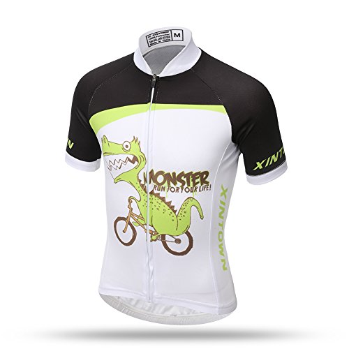 YFPICO Cycling wear Radtrikot Mädchen/Jungen Fahrradtrikot schnelltrocknend, weiß + schwarz, 116 YFPICO Cycling wear Radtrikot Mädchen/Jungen Fahrradtrikot schnelltrocknend, weiß + schwarz, 116 von YFPICO