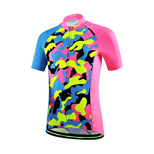 YFPICO Kinder Radsport Bekleidung Radtrikot Kurzarm Radsport Anzüge Jungen/Mädchen, Rosa, 104/110 YFPICO Kinder Radsport Bekleidung Radtrikot Kurzarm Radsport Anzüge Jungen/Mädchen, Rosa, 104/110 von YFPICO