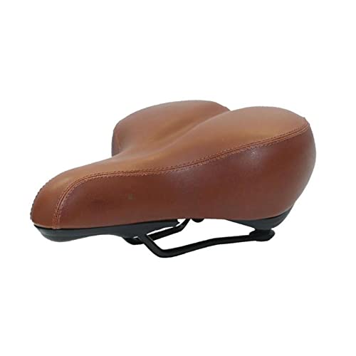 Fahrradsattel, ergonomischer bequemer Cityrad Sattel weicher Fahrradsitz Retro Vintage Leder Fahrradsattel Sitzpolster Rennrad MTB Sportsattel Braun Fahrrad Fahrradsattel, ergonomischer bequemer Cityrad Sattel weicher Fahrradsitz Retro Vintage Leder Fahrradsattel Sitzpolster Rennrad MTB Sportsattel Braun Fahrrad von YGAKX