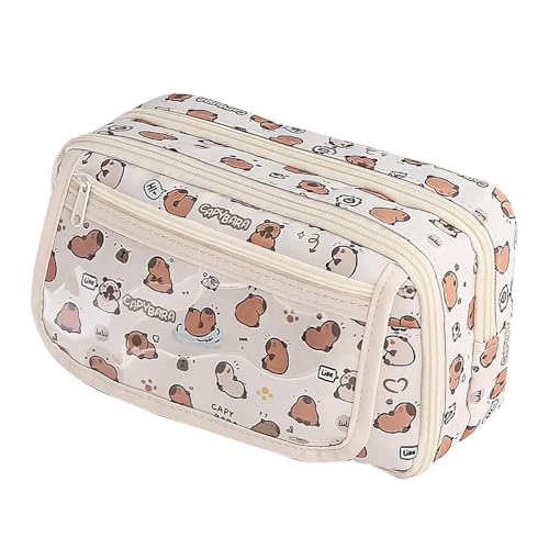 YGCHEN Capybara Federmäppchen Niedliches Mäppchen Kinder Schreibwaren Tasche Große Kapazität Federtasche Capybara Pencil Case Schreibwaren Organizer für Mädchen Junge YGCHEN Capybara Federmäppchen Niedliches Mäppchen Kinder Schreibwaren Tasche Große Kapazität Federtasche Capybara Pencil Case Schreibwaren Organizer für Mädchen Junge von YGCHEN