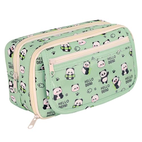 YGCHEN Federmäppchen Panda Mäppchen Kawaii Schreibwaren Tasche Große Kapazität Federtasche Panda Pencil Case Schreibwaren Organizer YGCHEN Federmäppchen Panda Mäppchen Kawaii Schreibwaren Tasche Große Kapazität Federtasche Panda Pencil Case Schreibwaren Organizer von YGCHEN