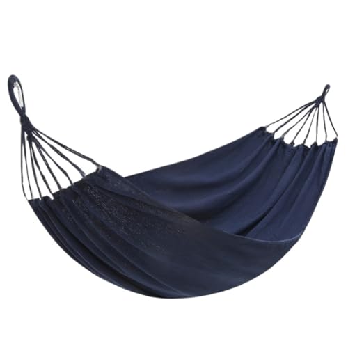 YGDYFDC Reisehängematte Beige Hängematte Outdoor Swing Sommer Camping W Anti-Rollover Home Indoor Einzel-Doppel-Schlafsaal for Erwachsene Ultraleichte Hängematte(Blue,A) von YGDYFDC