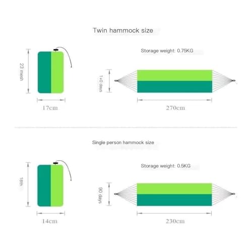 YGDYFDC Reisehängematte Hängematte Im Freien Schlafen Doppel Anti-Rollover Mit Moskito Net Hof Camping Verdickte Indoor Hause Schaukel Ultraleichte Hängematte(Green,B) von YGDYFDC