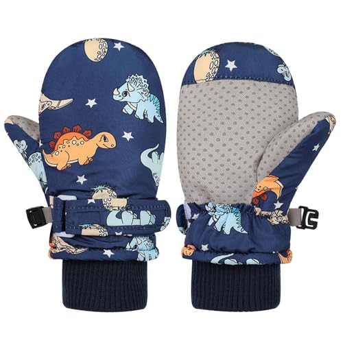 YHAILI Kinder Schnee Ski Fäustlinge Wasserabweisende Handschuhe Warm Winddicht Outdoor Sport Handschuhe Eislaufen Snowboard Handschuhe Für Kinder Von 2–4 Jahren von YHAILI