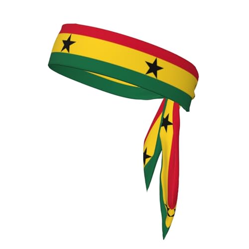 Sport-Kopfband mit Flagge von Ghana, weich, atmungsaktiv, verstellbares Kopfband für Uni-Komfort Sport-Kopfband mit Flagge von Ghana, weich, atmungsaktiv, verstellbares Kopfband für Uni-Komfort von YHBLYKXP