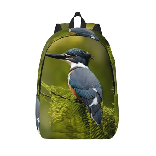 YHBLYKXP Seesack mit süßem Vogeldruck, leichte Reisetasche, lässiger Rucksack, 45 x 16 x 31 cm, Schwarz, Medium von YHBLYKXP