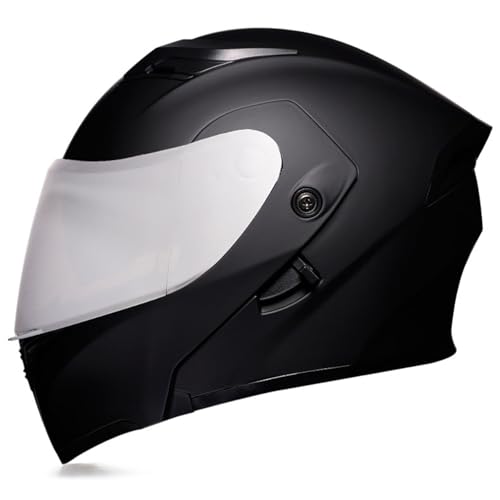 Klapphelm Modularer Integral-Motorradhelm,Fronthelm for Erwachsene Männer Und Frauen,zugelassener Modularer Motorrad-Sturzhelm Mit Doppelvisier,Motocross-Rennhelm I2,XXL=63-64CM von YHIY