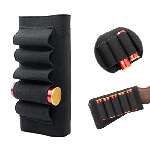 YHZNAGEM 5 Rounds Gun Ammo Storage, Taktische Schrotflinte Beutel, Schrotpatronenhalter, Rifle Buttstock Patronenhalter, Hunting Gun Bullet Holder Jagd Shotgun Buttstock Shell Holder Tasche YHZNAGEM 5 Rounds Gun Ammo Storage, Taktische Schrotflinte Beutel, Schrotpatronenhalter, Rifle Buttstock Patronenhalter, Hunting Gun Bullet Holder Jagd Shotgun Buttstock Shell Holder Tasche von YHZNAGEM