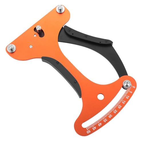 YHZNAGEM Speichenspannungsmesser, Speichenspanner,Fahrradspeichen Tension Meter Kalibrierwerkzeug Messgerät Al-Legierung CNC Genau für alle Speichen Orange von YHZNAGEM