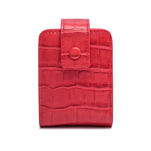 Praktische Mini-Make-up-Tasche zur Aufbewahrung von Gegenständen mit Mini-Kosmetiktasche, modische Aufbewahrungstaschen für Damen, Reise-Geldbörse, Leuchtend Rot von YIAGXIVG