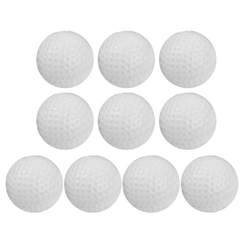 YIAGXIVG 10er Pack PU Schaum Golf Übungsball Golfball Realistisches Gefühl Übungs Golfball Weicher Golfball Für Drinnen Und Draußen PU Schaum Golfball Weicher Golfball von YIAGXIVG