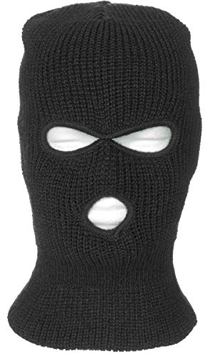 MFH 3 Loch Balaclava Acryl Schwarz von MFH