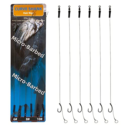 YIGZYCN Karpfenangeln Haar Rigs Kit Karpfenhaken Karpfenangeln Köder Rigs Geflochtene Fadenschnur Vorfach Karpfen Angelausrüstung Widerhaken Zum Angeln Karpfenangeln Haar Rigs Kit YIGZYCN Karpfenangeln Haar Rigs Kit Karpfenhaken Karpfenangeln Köder Rigs Geflochtene Fadenschnur Vorfach Karpfen Angelausrüstung Widerhaken Zum Angeln Karpfenangeln Haar Rigs Kit von YIGZYCN