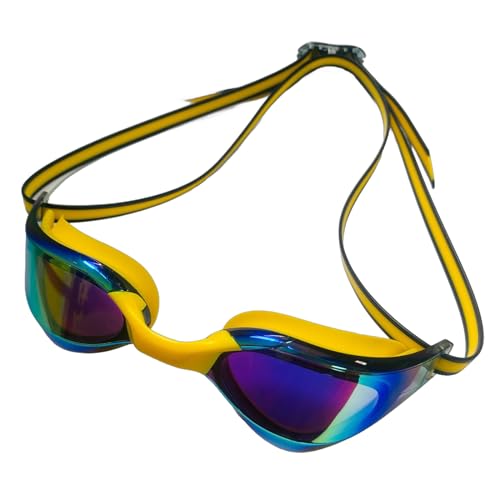 YIGZYCN Schwimmbrille für Erwachsene, mit Aufbewahrungsbox, weicher Steg, kein Auslaufen und angepasst von YIGZYCN