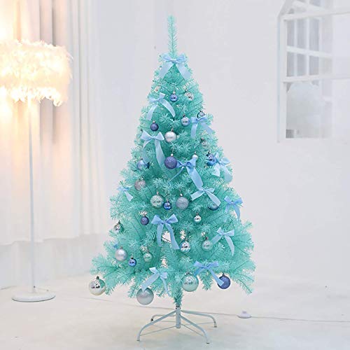 120 cm (4 Fuß) abnehmbarer künstlicher Weihnachtsbaum aus PVC, blaue Dekoration, Premium-Fichte, aufklappbar, umweltfreundliche Weihnachtskiefer, für den Innenbereich (Weihnachtsbaumgeschenke) (blau von YIHANSS