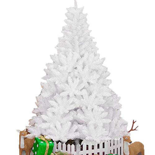 5 Fuß 6 Fuß künstlicher Weihnachtsbaum, traditioneller PVC-Weihnachtsbaum mit Metallständer, unbeleuchteter, einzigartiger vollständiger Baum für den Innen- und Außenbereich, Weihnachtsdezember von YIHANSS