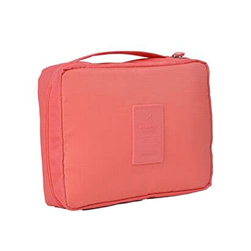 Kulturbeutel, Reise-Kosmetiktasche, Damen-Make-up-Tasche mit Reißverschluss, Polyester, hohe Kapazität, Make-up-Etui, Handtasche, Kosmetiktasche von YIHANSS