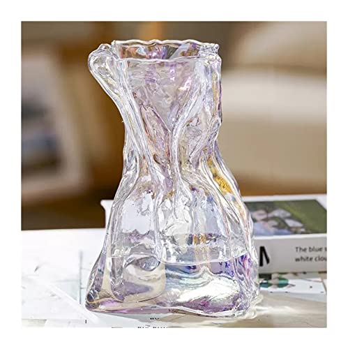 YIHANSS Blumenvase Glasblume Arrangement Wasser Kultur Wasserkultur Blumen getrocknete Blumenschmuck Tischdekoration Blume Vasen Blume Vasen Glas Ornamente Vase für Dekor (Farbe: 002, Größe: m) von YIHANSS