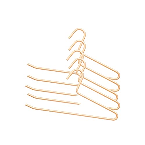 YIHANSS Kleiderbügel, Kleiderbügel, Hosenclip, Nahtloser Haushalts-Aufbewahrungsbügel für Hosen, Hosenbügel aus Aluminiumlegierung, platzsparend (Farbe: Gold1) (Gold2) von YIHANSS