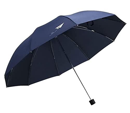YIHANSS Regenschirme Regenschirm, zusammenklappbarer Reiseschirm, großer, langlebiger Gartenschirm, Leichter, tragbarer Sonnenschirm, Outdoor-Sonnen- und Regenschirme, Reiseschirm von YIHANSS
