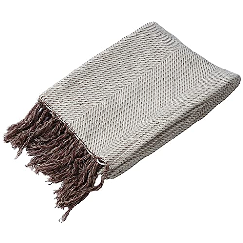 YIHANSS Schöne und Bequeme Strickdecken, Quasten, Sofadecken, S, Reisedecken, Weiche Decken, Decken, Bettdecken/Beige / 70 * 235Cm von YIHANSS