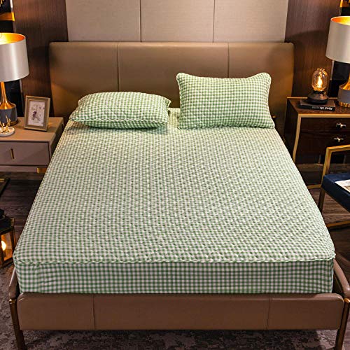 YIHANSS Spannbettlaken, Anti-Falten, Verdickte Spannbettlaken, Schonbezug, Rutschfester Matratzenbezug für Schlafzimmer, Hotel, Privatunterkunft, 120 cm × 200 + 25 cm von YIHANSS