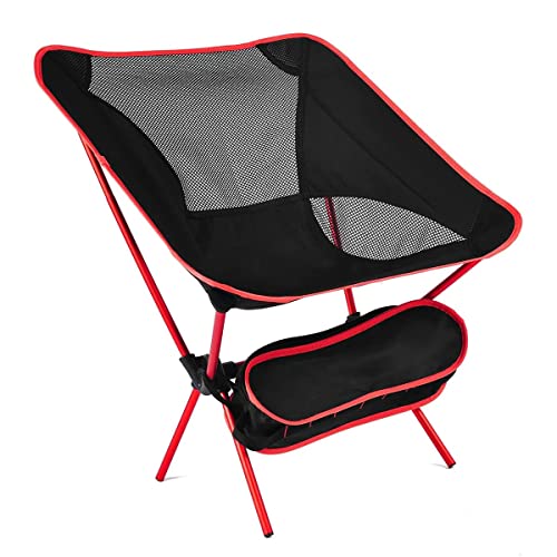 YIHANSS Ultraleichter Campingstuhl mit tragbarem Hocker für die Handtasche, zusammenklappbarer Strandstuhl für Outdoor-Camping für Picknick, Reisen, Wandern, Angeln, Stühle von YIHANSS