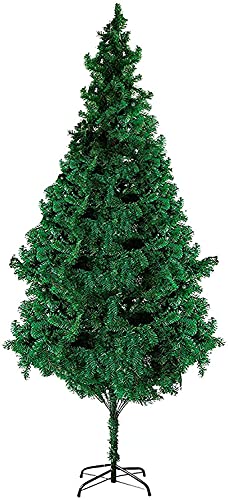 YIHANSS Weihnachtsbaum, Weihnachtsdekoration, Weihnachtsbaum aus PVC, künstlich, beflockt, hochdichter Kiefern-Weihnachtsbaum für draußen (A 180 cm), der Neue von YIHANSS