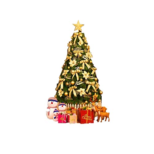 YIHANSS Weihnachtsbaum, Weihnachtsdekoration, Weihnachtsverkleidung, Wohnzimmer, geschmückter Weihnachtsbaum, 1,2 m, Zubehör, Weihnachtsbaum (Roségold), das Neue von YIHANSS