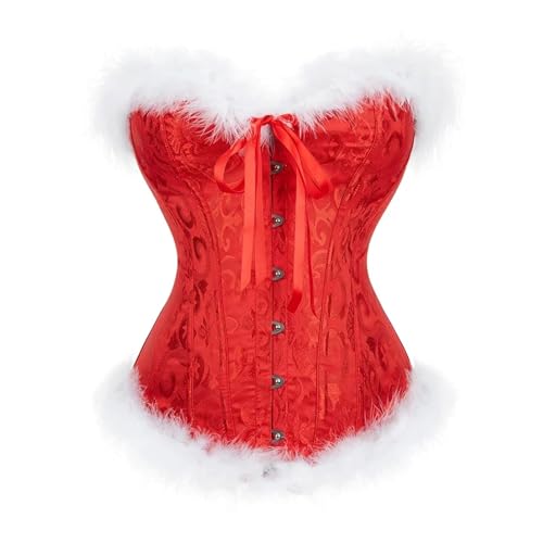 YIHANSS Weihnachtskorsetts für Frauen, Party, Übergröße, Kleidung, sexy Shapewear (Farbe: Rot, Größe: L.) von YIHANSS