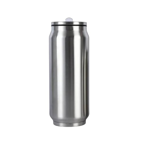 YIMAIZYY Becher Doppelschichtetes Vakuumbecher Vakuumflaschen -Getränke Tasse Ice Coffee Tasse Edelstahl Sportwater Tasse Edelstahl-500 Ml-Silber von YIMAIZYY