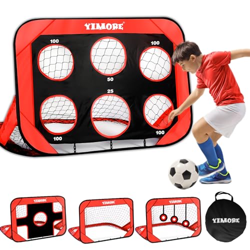 YIMORE Fußballtor Kinder Pop-Up Fussballtore für Garten Kinder mit Tragetasche, 4 Modi Fussballtor Kinder Outdoor Indoor, Fußballtore Kinder Geschenk ab 6-12 Jahre YIMORE Fußballtor Kinder Pop-Up Fussballtore für Garten Kinder mit Tragetasche, 4 Modi Fussballtor Kinder Outdoor Indoor, Fußballtore Kinder Geschenk ab 6-12 Jahre von YIMORE