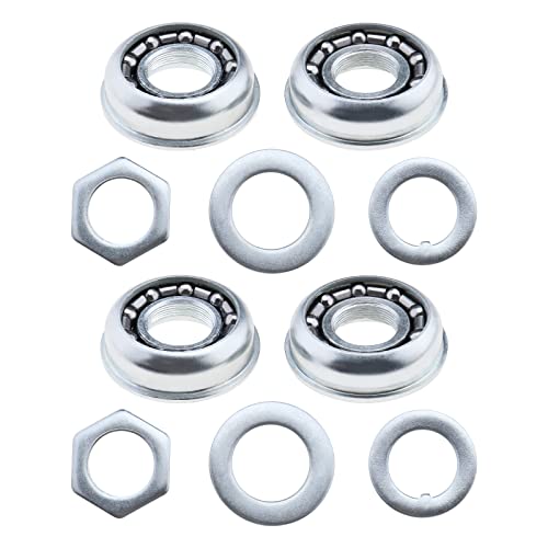 YINETTECH 2 Sets Tretlager-Becher, Ersatz-Pressfit-Becher, 5/16 Zoll Käfiglager, Tretlager, verschraubtes Rennzubehör für Strand, Cruiser, Lowrider YINETTECH 2 Sets Tretlager-Becher, Ersatz-Pressfit-Becher, 5/16 Zoll Käfiglager, Tretlager, verschraubtes Rennzubehör für Strand, Cruiser, Lowrider von YINETTECH