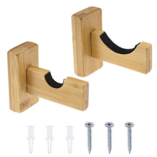 YINETTECH Baseballschläger-Halterung mit Schrauben-Zubehör-Set, versteckte Schrauben, Wandhalterung, horizontal, Braun, 2 Stück YINETTECH Baseballschläger-Halterung mit Schrauben-Zubehör-Set, versteckte Schrauben, Wandhalterung, horizontal, Braun, 2 Stück von YINETTECH