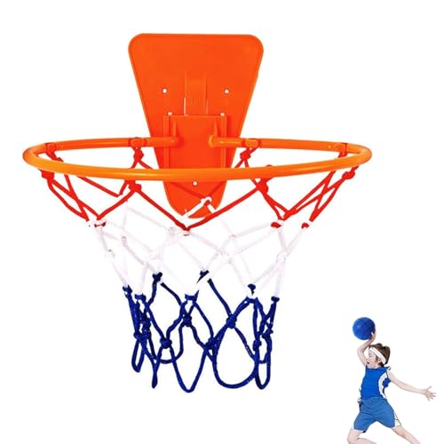 Wandmontierter Reifen 34 cm Wandmontage Basketballnetz mit Netz Universeller Tragbarer Basketballkorb für Kinder und Erwachsene Wandmontierter Reifen 34 cm Wandmontage Basketballnetz mit Netz Universeller Tragbarer Basketballkorb für Kinder und Erwachsene von YINGLUOEU