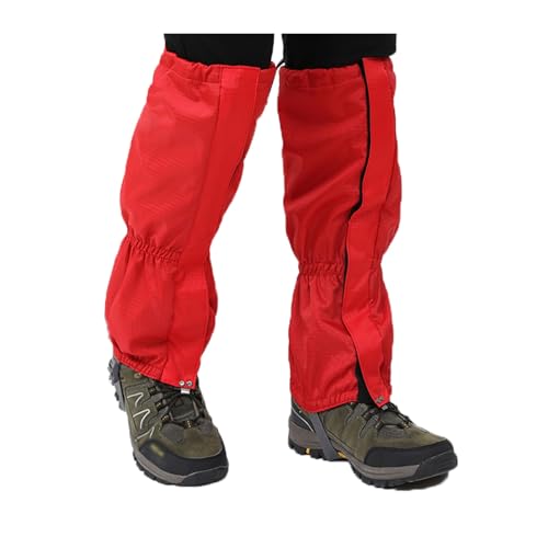 YINMAN Beingamaschen for Wandern,Bein- Und Fußschützer for Erwachsene Und Kinder,Beinwärmer for Den Außenbereich,Geeignet for Skifahren In Den Bergen,Klettern,Jagen(Red) von YINMAN