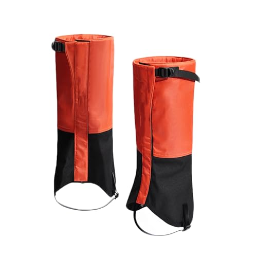 YINMAN Gamaschen for Damen Und Herren,Beingamaschen for Wandern,warme Schneedecke for Den Außenbereich,geeignet for Skifahren In Den Bergen,Klettern,Jagen(Orange,XL) von YINMAN