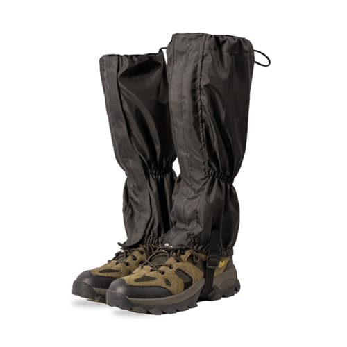 YINMAN Outdoor-Gamaschen, Warme Fußbedeckungen, Wandergamaschen, for Wandern, Spazierengehen, Jagen, Rucksackreisen Und Klettern Im Freien, Unisex(Black) von YINMAN