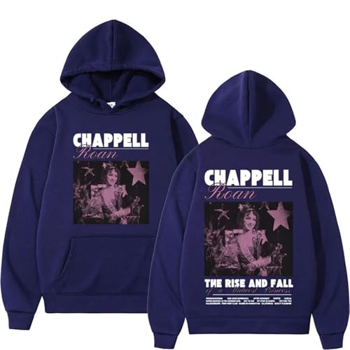 YIOXYOU Chappell Roan Midwest Princess Tour Unisex Hoodie Print Pullover Hoodie Rapper Hip Hop Sänger Herren Geschenk Für Fans Baumwolle Sweatshirt Unterhemd Pullover (Blue,3XL) von YIOXYOU