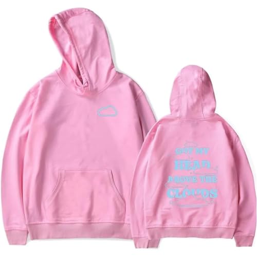 YIOXYOU Jvke Hoodies Unisex Hoodie Freizeitbekleidung Frühling und Herbst Hip Hop Oversized Langarmpullover Rundhalsausschnitt Casual Print Baumwolle Sweatshirt Top (Pink,XL) von YIOXYOU